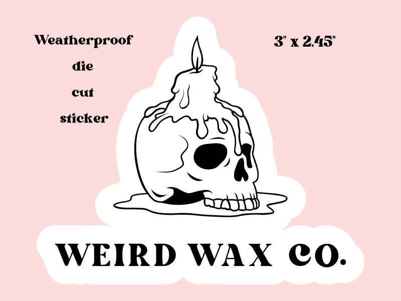 Weird Wax Co Die Cut Sticker